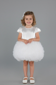 Robe de Soirée Enfants Courte Blanc ABK2502