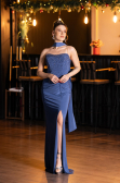Robe de Soirée Longue Indigo ABU5564