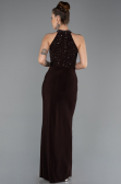 Robe de Soirée Longue Brun ABU5593