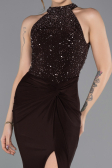 Robe de Soirée Longue Brun ABU5593