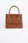 Sac De Soirée Luxe Cuir Tabac KC165