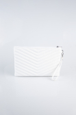 Sac De Soirée Cuir Blanc KC413