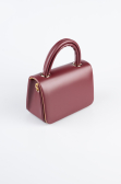 Sac De Soirée Luxe Cuir Rouge Bordeaux KC264