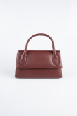 Sac de Soirée Luxe Cuir Rouge Bordeaux KC163