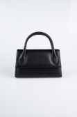 Sac de Soirée Luxe Cuir Noir KC163