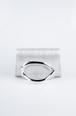 Sac de Soirée Luxe Coupe Au Laser Argent KC790