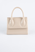 Sac de Soirée Luxe Cuir Verni Crème KC165