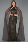 Robe de Soirée Longue Kaki ABU5595
