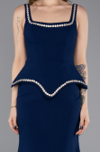 Robe Queue de Poisson Longue Bleu Marine ABU5597