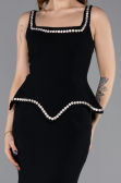 Robe Queue de Poisson Longue Noir ABU5597