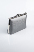 Sac de Soirée Luxe Cuir dentelé Platine KC126
