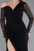 Robe de Soirée Longue Dantelle Noir ABU5618