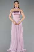Robe de Soirée Longue Mousseline Poudre ABU5619