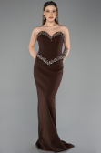 Robe de Soirée Longue Brun ABU5610