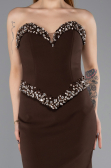 Robe de Soirée Longue Brun ABU5610
