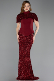 Robe de Soirée Longue Rouge Bordeaux ABU5640