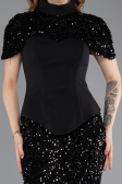 Robe de Soirée Longue Noir ABU5640