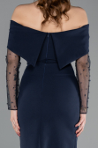 Robe de Cérémonie Midi Bleu Marine ABK2522