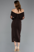 Robe de Cérémonie Midi Brun ABK2522