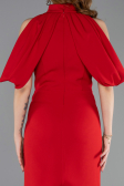 Tenue de Soirée Midi Rouge ABK2517