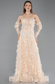 Robe de Soirée Longue Or ABU5658
