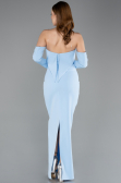 Robe de Soirée Longue Bleu clair ABU5629