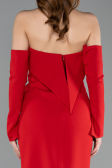 Robe de Soirée Longue Rouge ABU5629