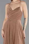 Robe de Soirée Longue Cuivre ABU5632