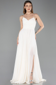 Robe de Soirée Longue Blanc ABU5632