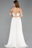 Robe de Soirée Longue Blanc ABU5632