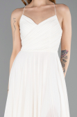 Robe de Soirée Longue Blanc ABU5632