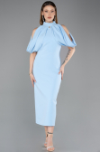 Tenue de Soirée Midi Bleu clair ABK2517