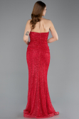 Robe de Soirée Longue File Rouge ABU5636