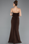 Robe Queue de Poisson Longue Brun ABU5680