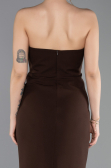 Robe Queue de Poisson Longue Brun ABU5680