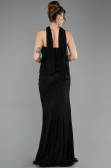Robe de Soirée Longue Dantelle Noir ABU5686