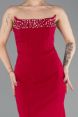 Robe Queue de Poisson Longue Fuchsia foncé ABU5680