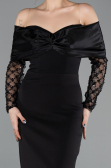 Robe de Cérémonie Midi Noir ABK2533
