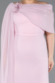 Robe De Soirée Grande Taille Mousseline Longue Poudre ABU5419