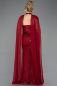Robe De Fiançailles Grande Taille Longue Rouge Bordeaux ABU5596