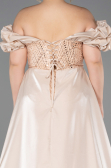 Robe De Soirée Grande Taille Perlé Longue Or ABU5155