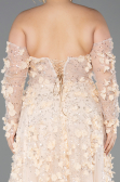 Robe De Fiançailles Grande Taille Longue Or ABU5660