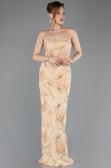 Robe de Soirée Longue Squameuse Or ABU5713
