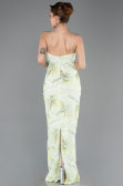 Robe de Soirée Longue Squameuse Menthe ABU5713