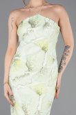 Robe de Soirée Longue Squameuse Menthe ABU5713