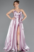 Robe de Soirée Longue Satin Poudre ABU4774