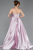 Robe de Soirée Longue Satin Poudre ABU4774