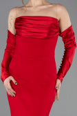 Robe De Soirée Longue Rouge ABU4398