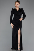 Robe de Soirée Longue Dantelle Noir ABU5720