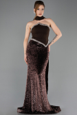 Robe Queue de Poisson Longue Squameuse Brun ABU5703
